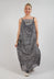 Silk Asymmetrical Hem Dress in Pencil Cloud