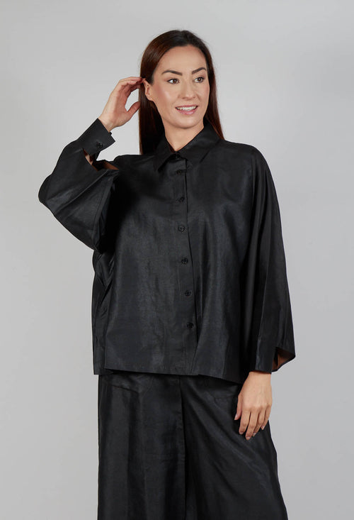 Silk Shirt in Black