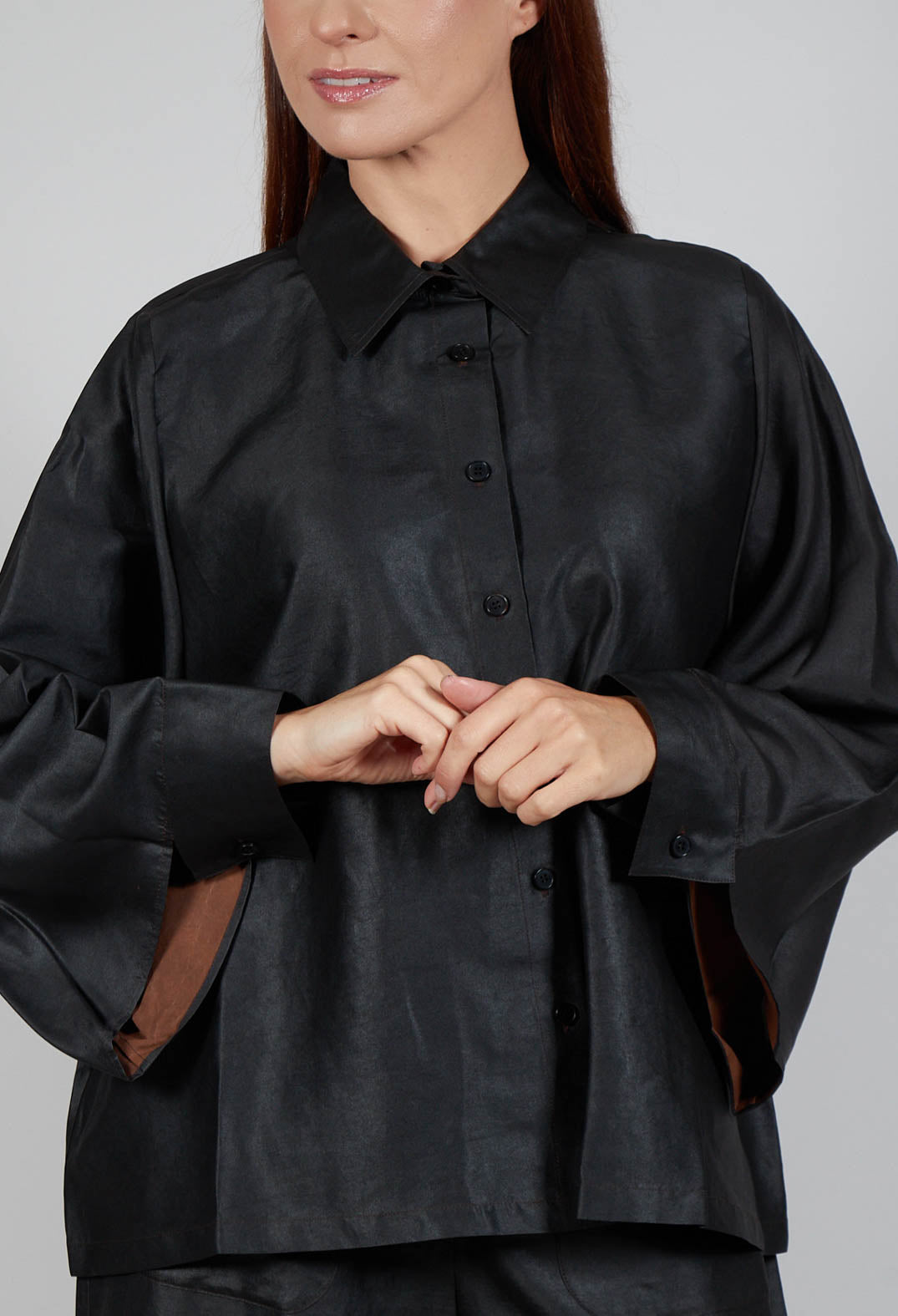 Silk Shirt in Black