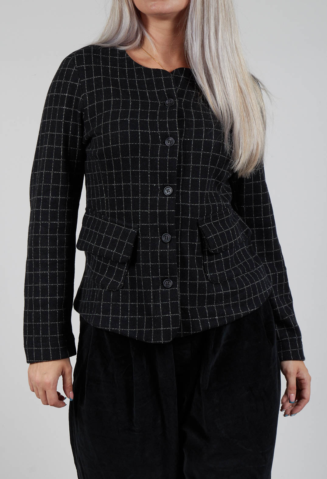 Sini J Jacket in Nero