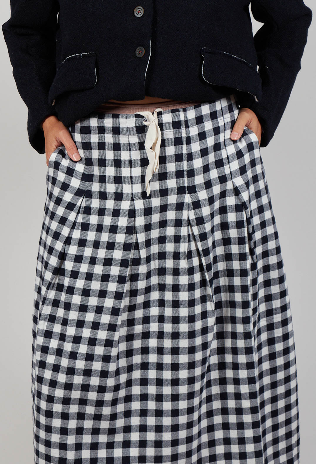 Skirt Jude in Navy Check