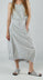 PRE-ORDER - Skirt with Mesh Detail Hem in Offwhite Skirt with Mesh Detail Hem in Offwhite (Pictured in Grey)