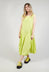 Sleeveless Jersey Dress with Tulip Hem in Sun