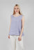 Sleeveless Linen Top in Lavanda