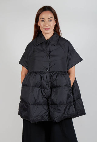 Sleeveless Puffer Jacket in Black