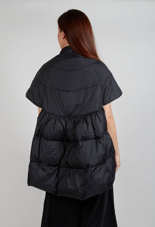 Sleeveless Puffer Jacket in Black