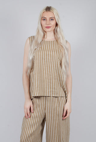 Sleeveless Top in Riga Sabbia