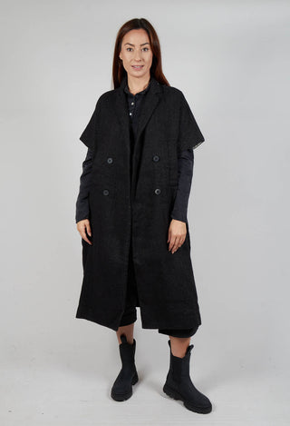 Sleevless Coat Lino/WK in Black