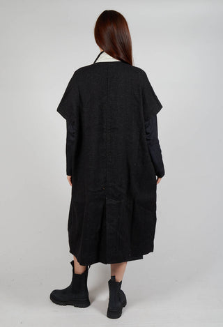 Sleevless Coat Lino/WK in Black