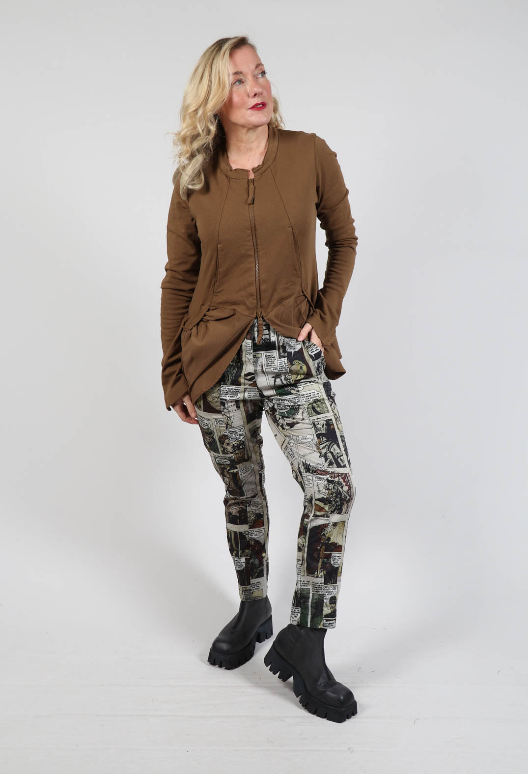 Womens Mari Crop Sulfur Fresh Sage at AG Jeans Official Store