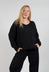 Slouchy Knit Jumper in Black