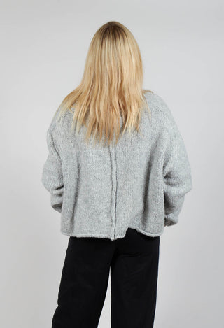 Slouchy Knit Jumper in Grey