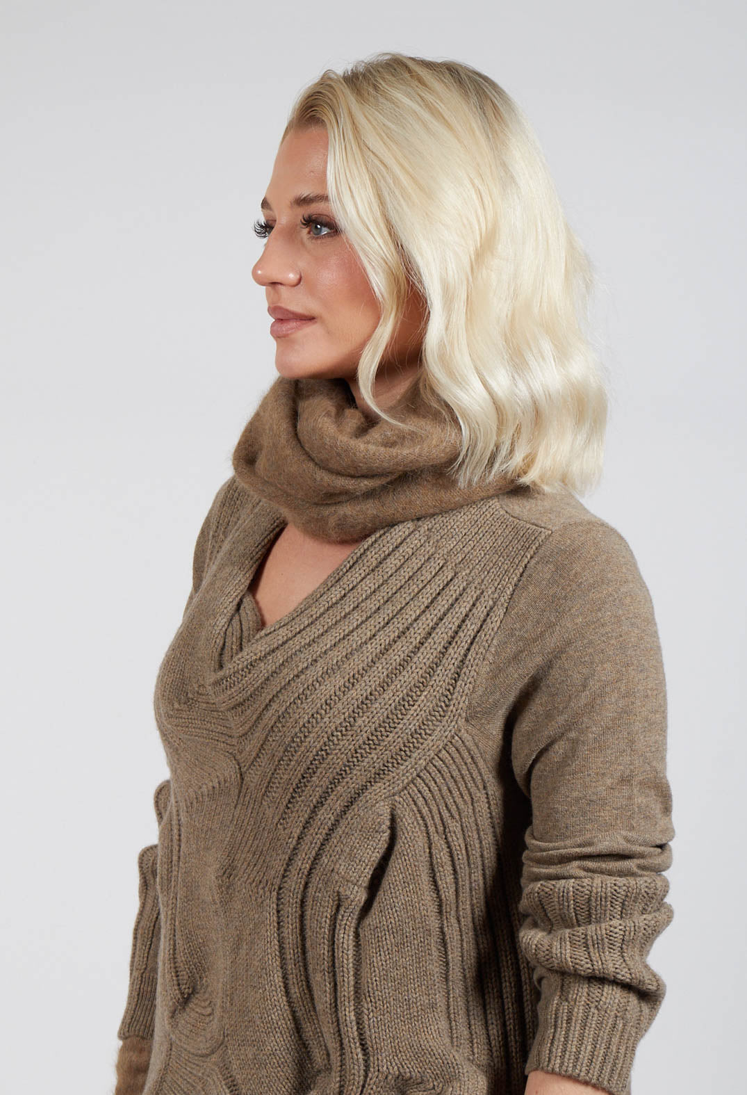 Slouchy Snood in Camel Mel