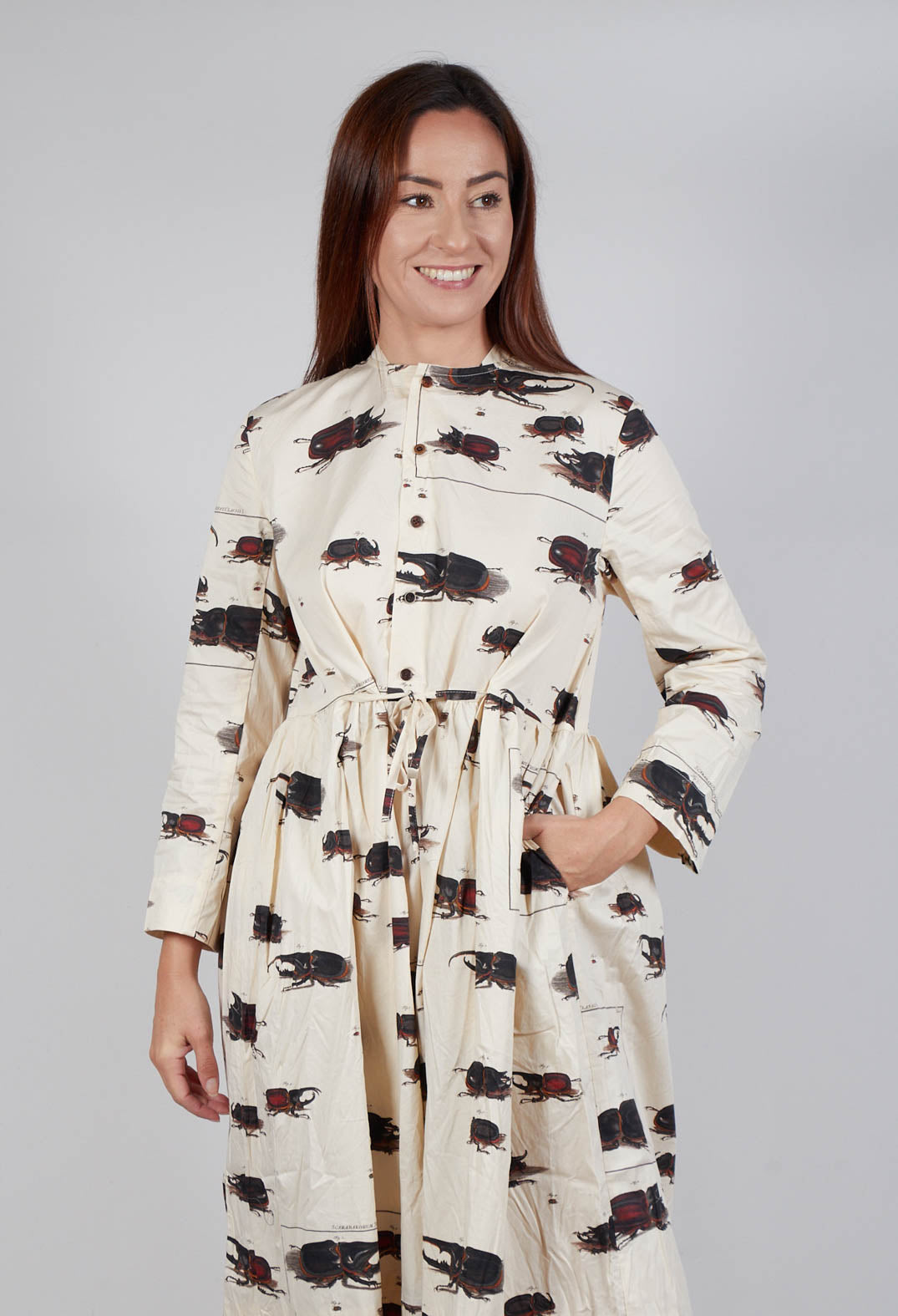 Smock Dress in Beetle