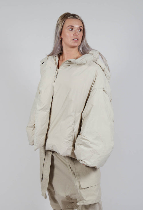 Smooth Puffer Jacket in Eraser