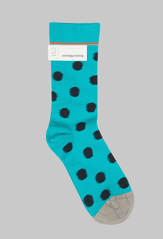 Spot Patterned Socks in Pois Viridien