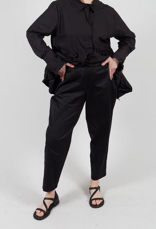 Straight Leg Trouser in Black