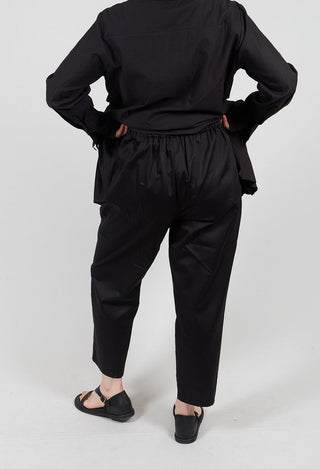 Straight Leg Trouser in Black