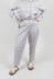 Straight Leg Trouser in Silver