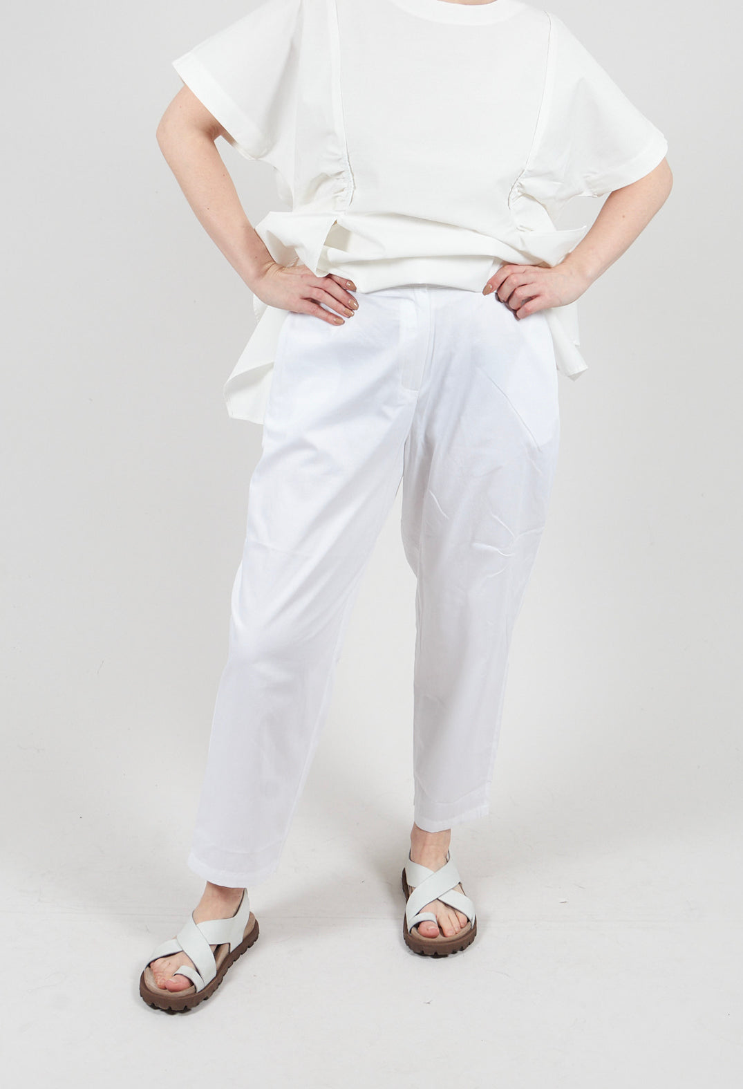 Straight Leg Trouser in White