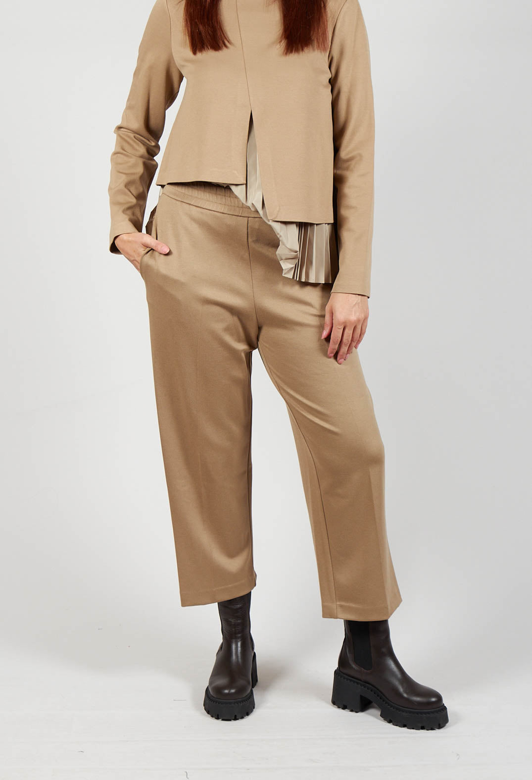 Straight Leg Trousers in Camel