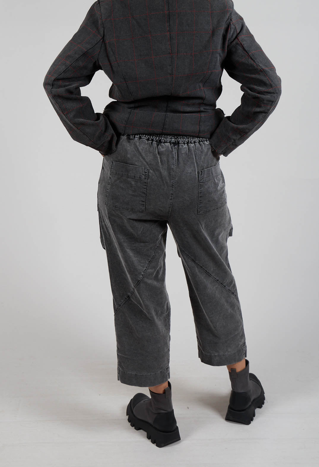 Straight Leg Trousers in Pewter