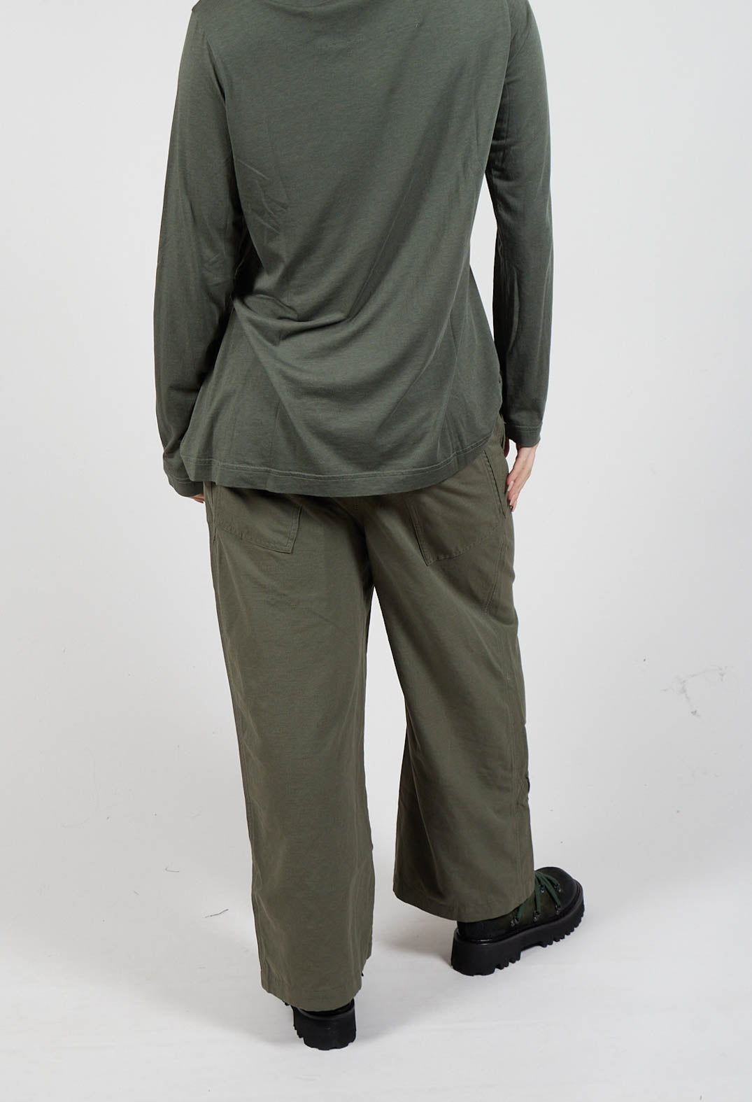 Straight Leg Utility Trousers in Camp