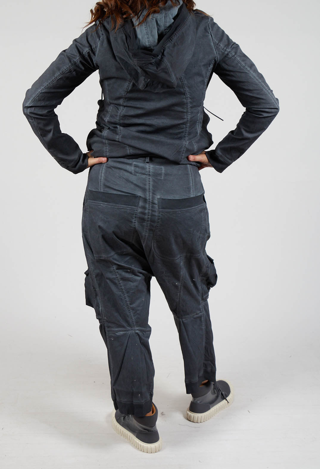 Straight Leg Utility Trousers in Coal Cloud