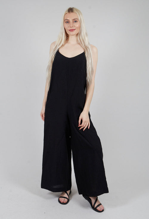 Strappy Jumpsuit in Nero