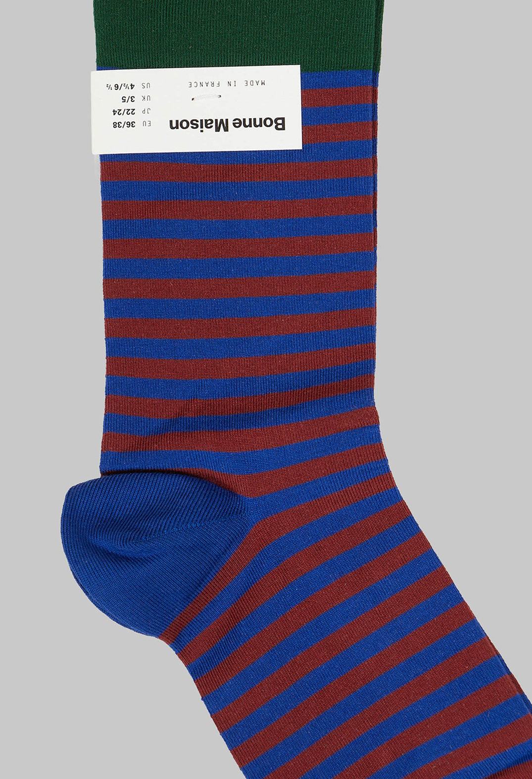 Striped Design Socks in Rayure Ardoise