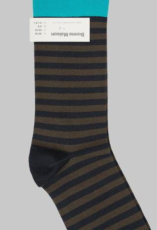 Striped Socks in Rayure Ardoise