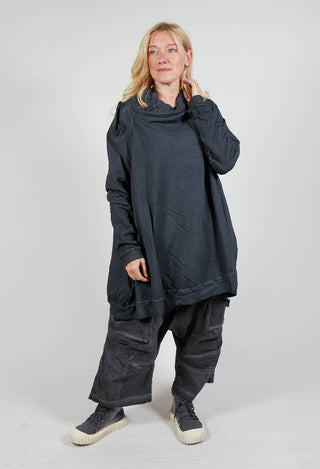 Sweatshirt Dress in Coal Cloud