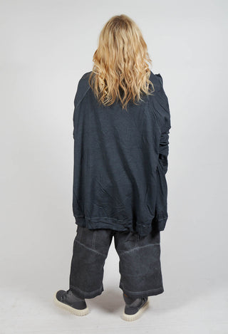 Sweatshirt Dress in Coal Cloud