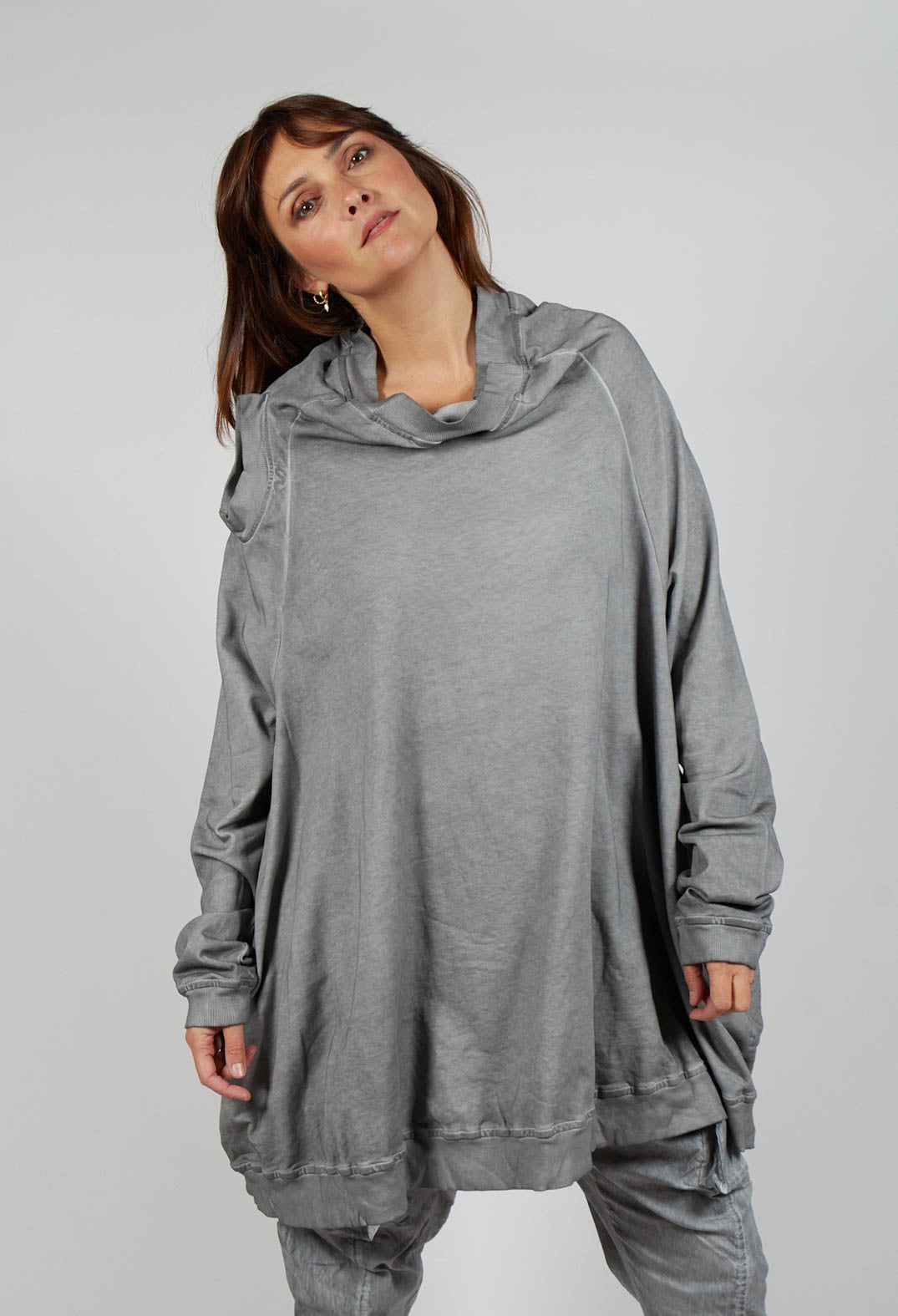 Sweatshirt Dress in Pencil Cloud