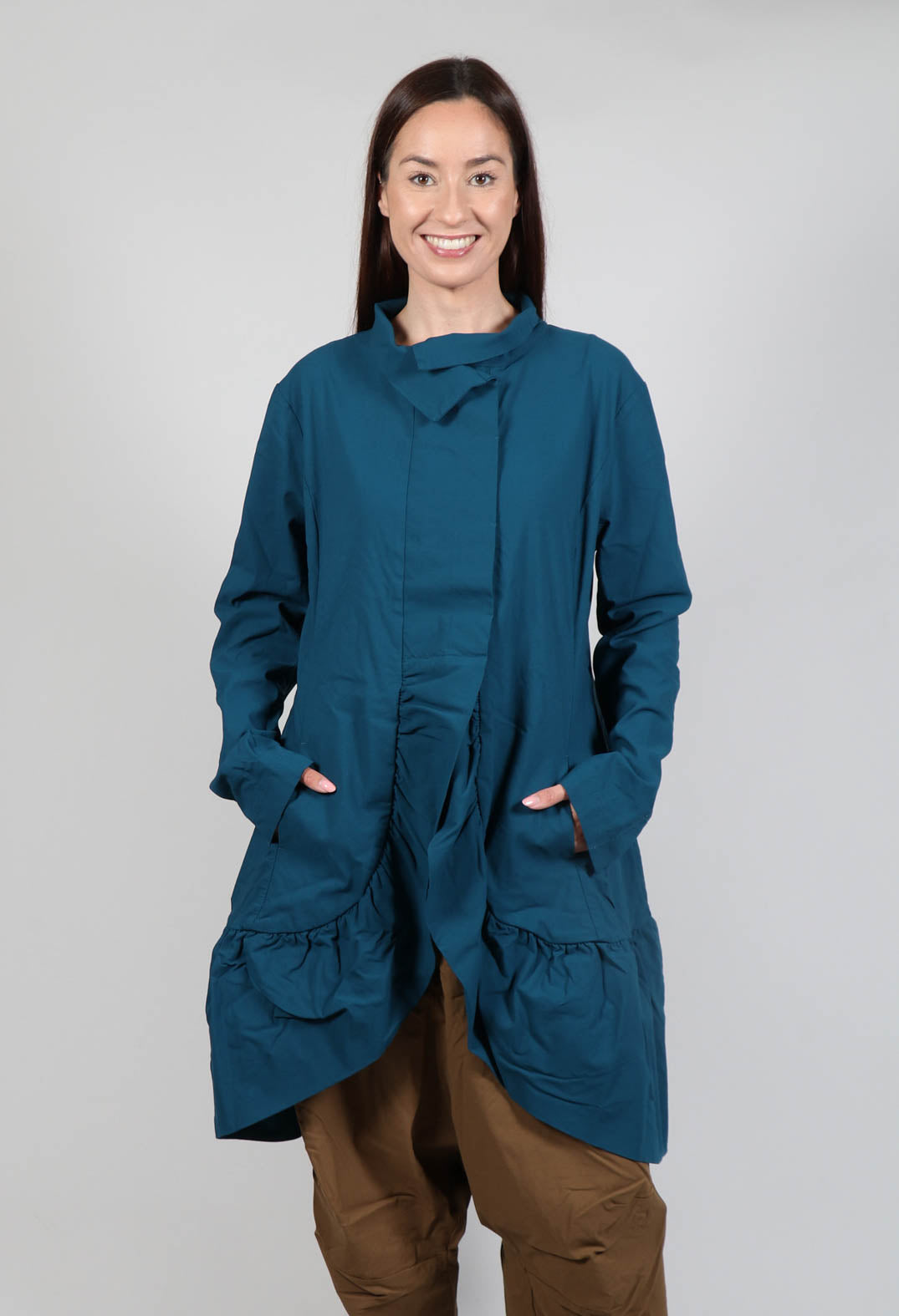 Peplum raincoat online