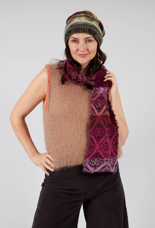 Tama Wool Scarf in Grape