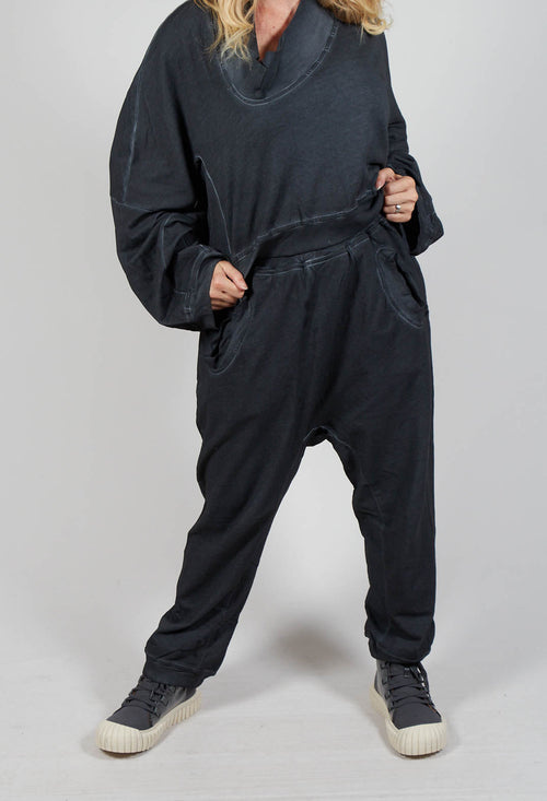 Tapered Ankle Sweatpants in Coal Cloud