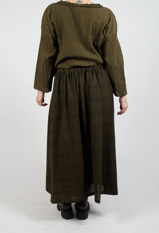 Tartan Trousers in Military Green