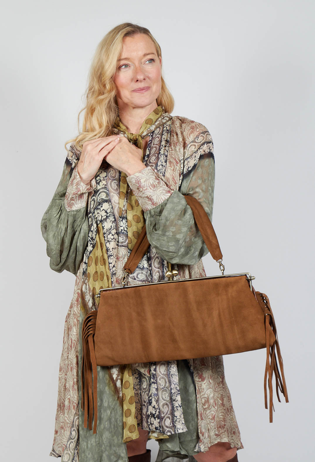 Texas Fringe Bag in Brown