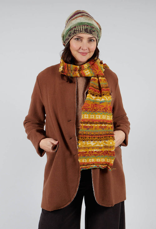 Textile Wool Scarf in Apricot