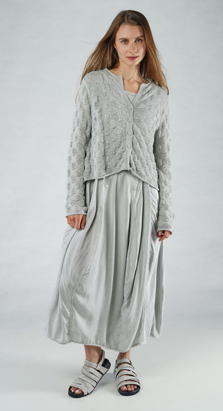 PRE-ORDER - Textured Knitted Cardigan in Grey Textured Knitted Cardigan in Grey