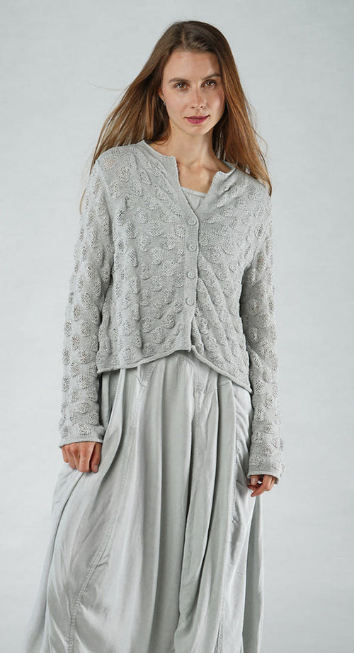 PRE-ORDER - Textured Knitted Cardigan in Navy Textured Knitted Cardigan in Navy (Pictured in Grey)