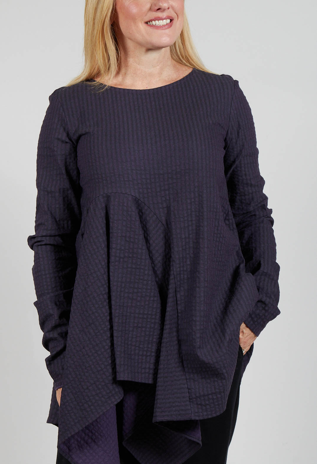 Textured Shirt in Purple