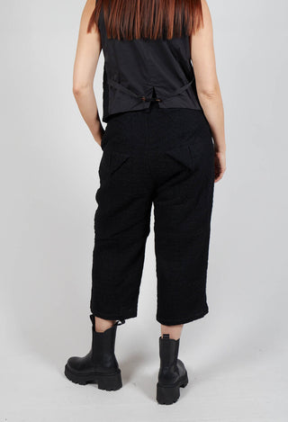 Textured Trousers in Black