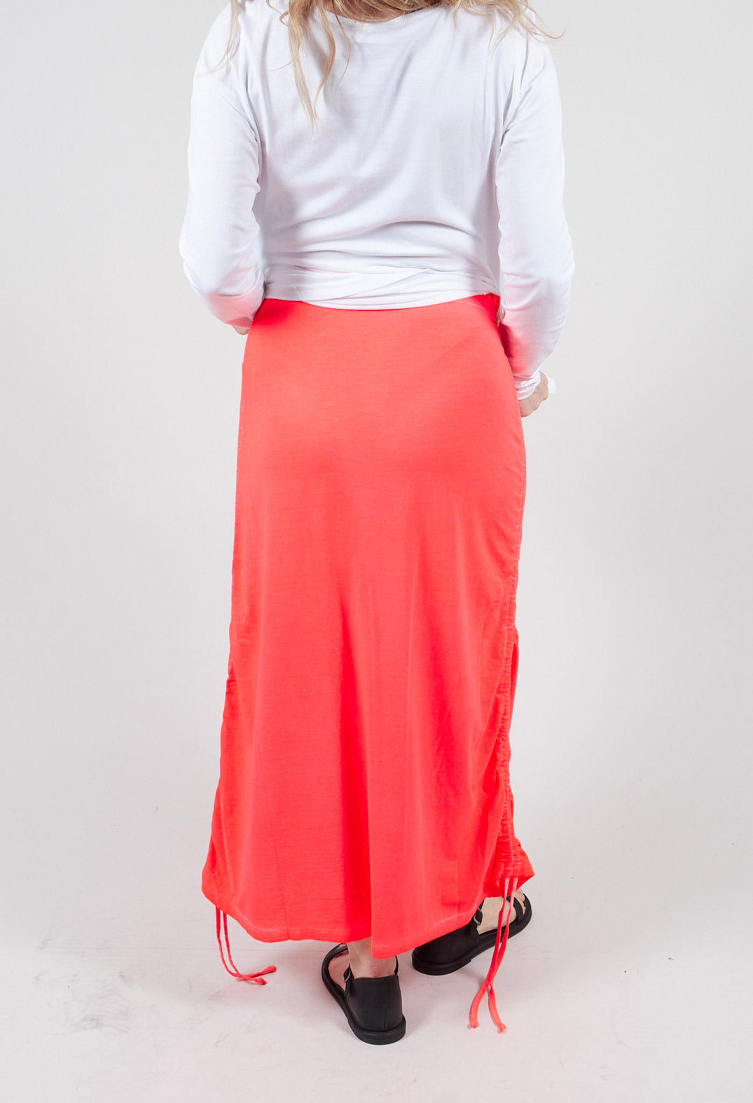 Three Pen Skirt in Coral