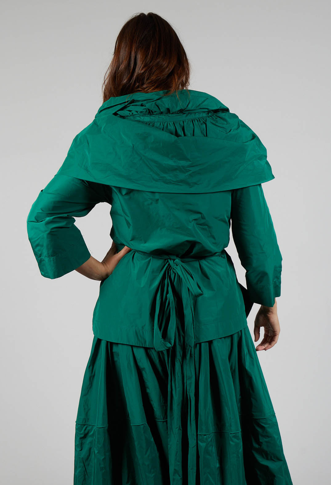 Tiered Jacket in Green