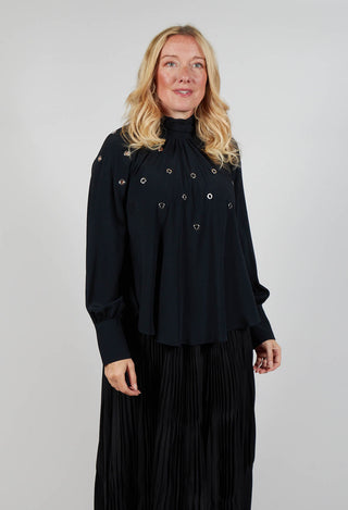 Torre Blouse in Black