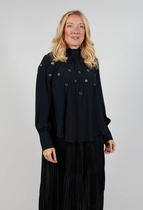 Torre Blouse in Black