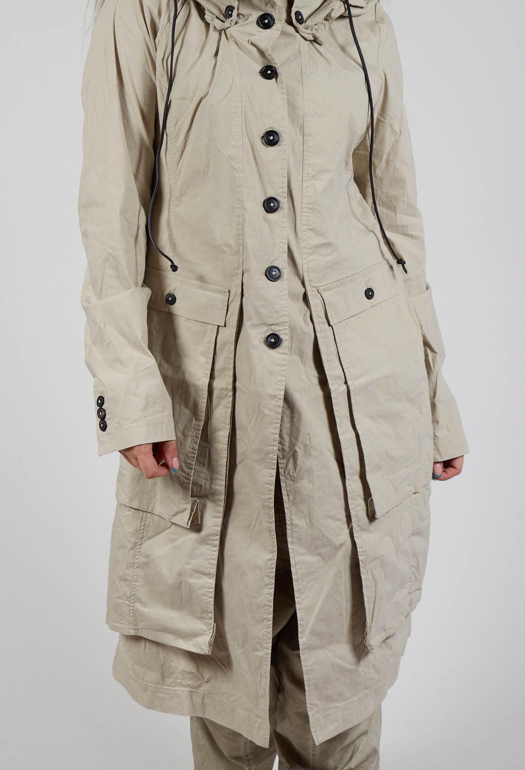 Trench Coat in Eraser