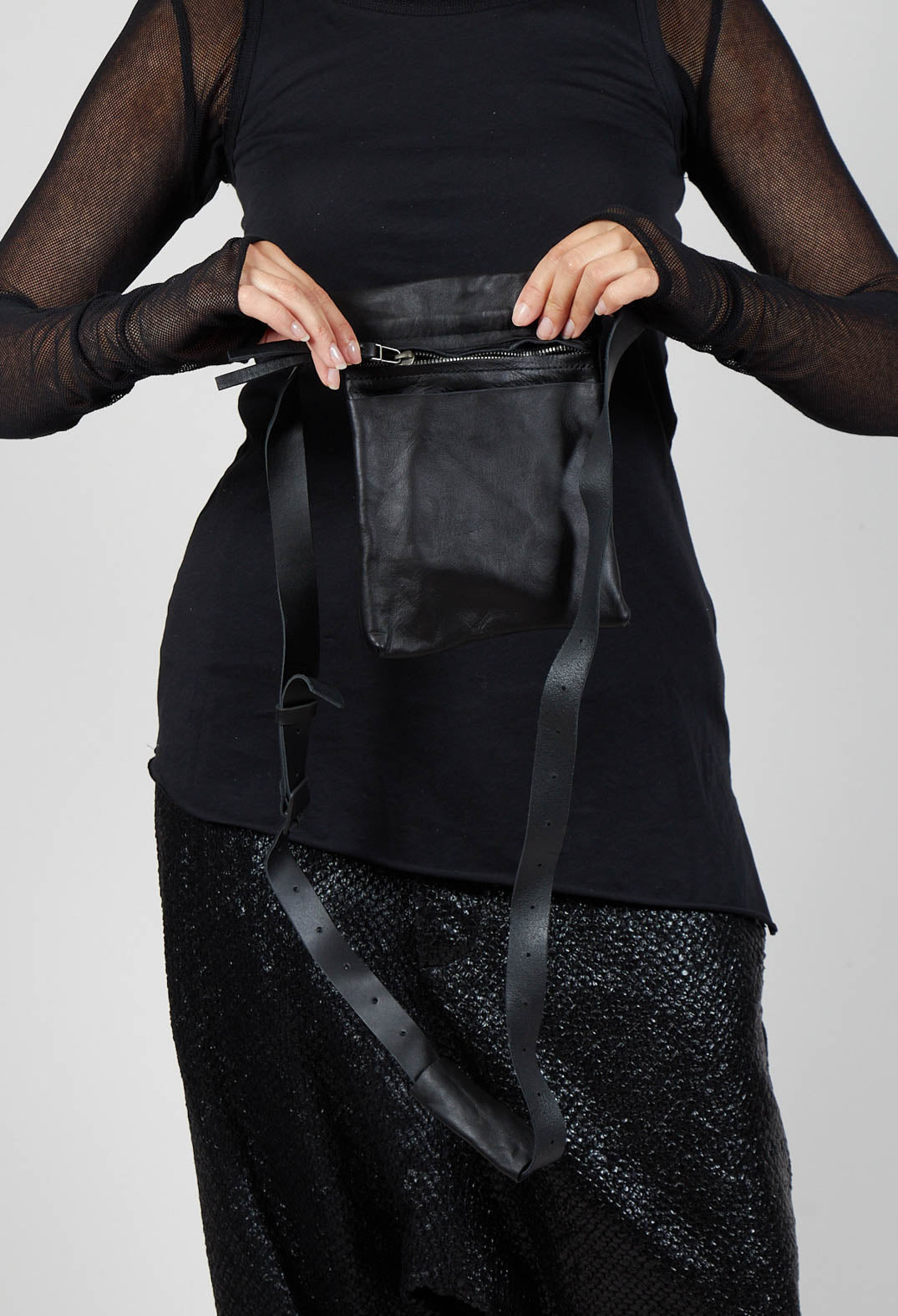 Trouser Detail Bag in Black